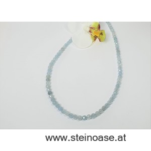 Kette Aquamarin 4-5mm  facettiert